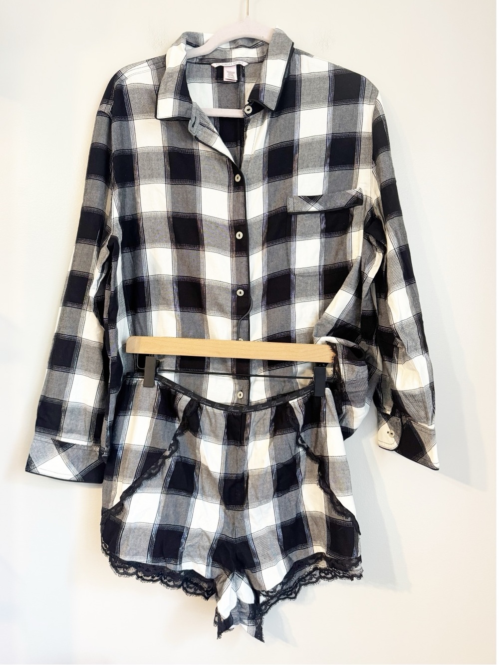Victoria’s Secret pajama set plaid XL NWOT